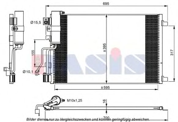 Конденсатор, кондиционер AKS DASIS 072034N