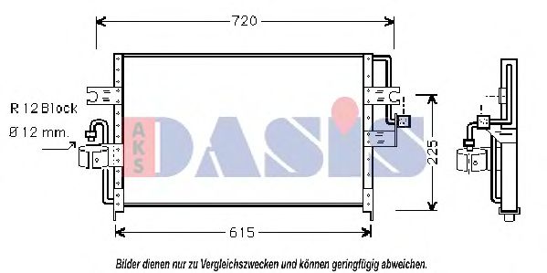 Конденсатор, кондиционер AKS DASIS 072090N