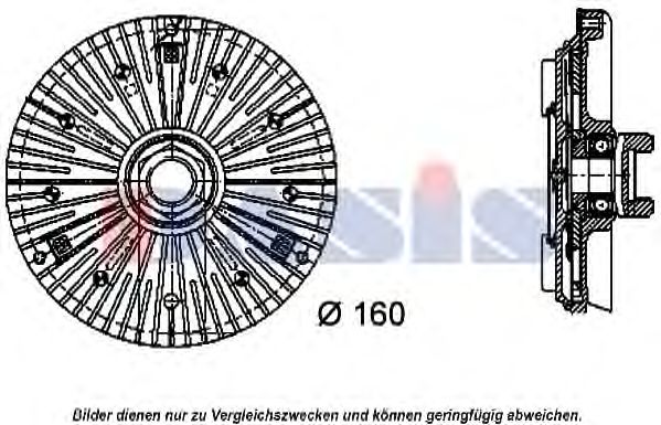 Сцепление, вентилятор радиатора AKS DASIS 078000N