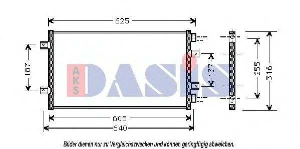 Конденсатор, кондиционер AKS DASIS 082006N