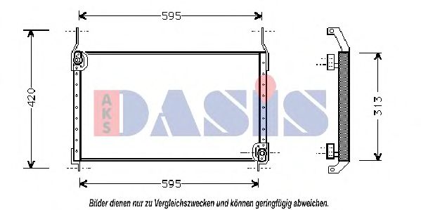 Конденсатор, кондиционер AKS DASIS 082230N