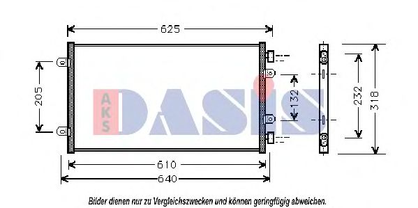 Конденсатор, кондиционер AKS DASIS 082360N