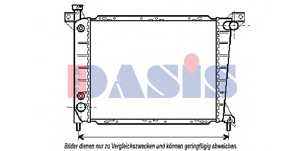 Радиатор, охлаждение двигателя AKS DASIS 091260N