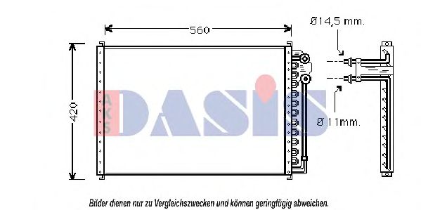 Конденсатор, кондиционер AKS DASIS 092370N