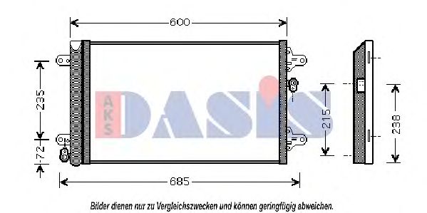 Конденсатор, кондиционер AKS DASIS 092710N