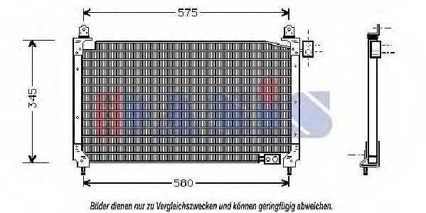 Конденсатор, кондиционер AKS DASIS 0121401