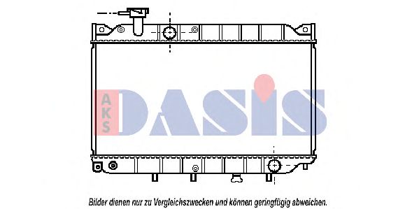 Радиатор, охлаждение двигателя AKS DASIS 110010N