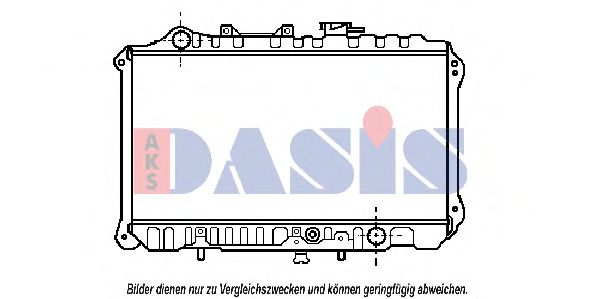 Радиатор, охлаждение двигателя AKS DASIS 110140N