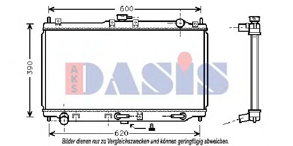 Радиатор, охлаждение двигателя AKS DASIS 111300N