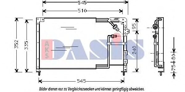 Конденсатор, кондиционер AKS DASIS 112030N