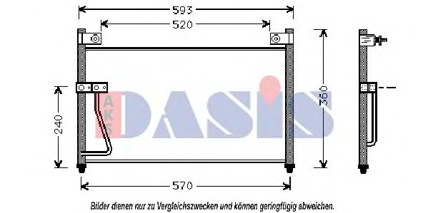 Конденсатор, кондиционер AKS DASIS 112160N