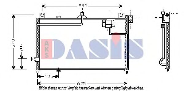 Конденсатор, кондиционер AKS DASIS 112280N