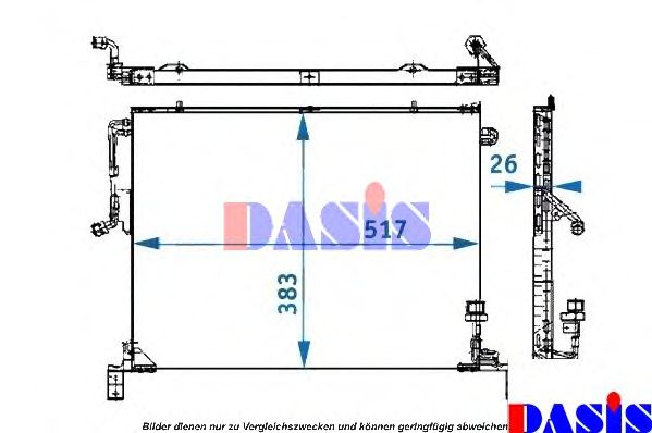 Конденсатор, кондиционер AKS DASIS 121880N