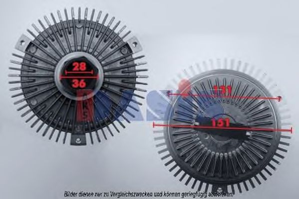 Сцепление, вентилятор радиатора AKS DASIS PF1204