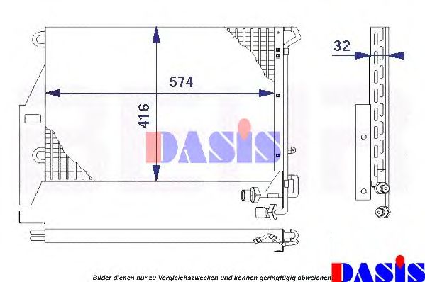 Конденсатор, кондиционер AKS DASIS 133210N