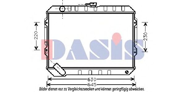 Радиатор, охлаждение двигателя AKS DASIS 140370N