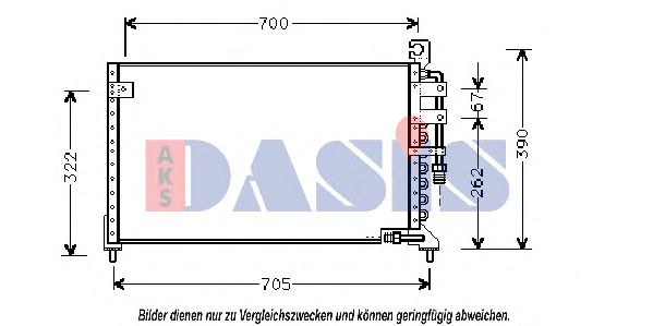 Конденсатор, кондиционер AKS DASIS 142050N