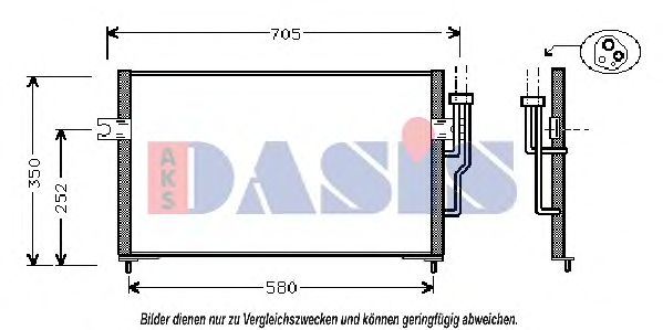 Конденсатор, кондиционер AKS DASIS 142070N