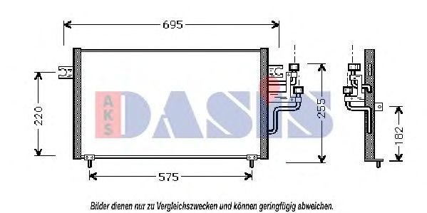 Конденсатор, кондиционер AKS DASIS 142150N