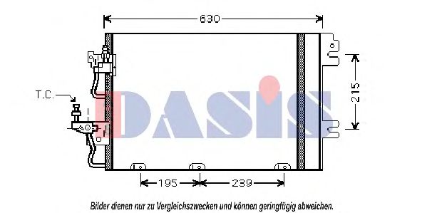 Конденсатор, кондиционер AKS DASIS 152015N