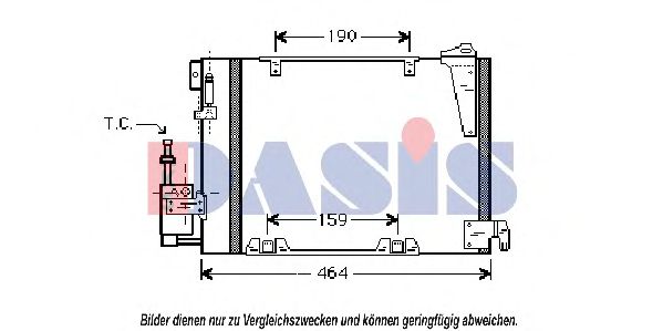 Конденсатор, кондиционер AKS DASIS 152050N