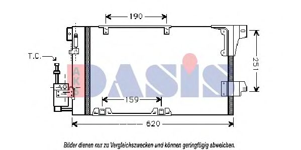 Конденсатор, кондиционер AKS DASIS 152150N