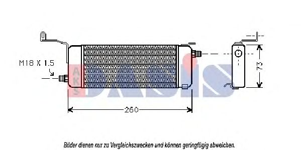 масляный радиатор, двигательное масло AKS DASIS 156300N