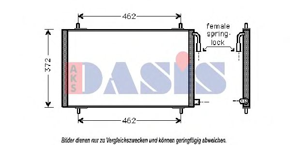 Конденсатор, кондиционер AKS DASIS 162320N