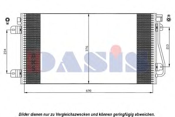 Конденсатор, кондиционер AKS DASIS 182017N