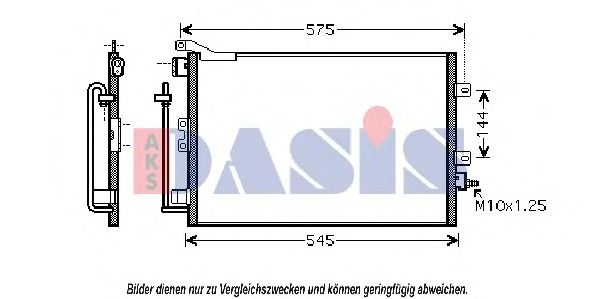 Конденсатор, кондиционер AKS DASIS 182036N