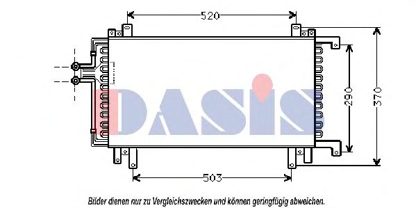 Конденсатор, кондиционер AKS DASIS 182100N