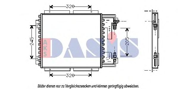 Конденсатор, кондиционер AKS DASIS 182180N