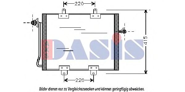 Конденсатор, кондиционер AKS DASIS 182210N