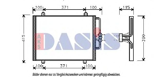 Конденсатор, кондиционер AKS DASIS 182270N