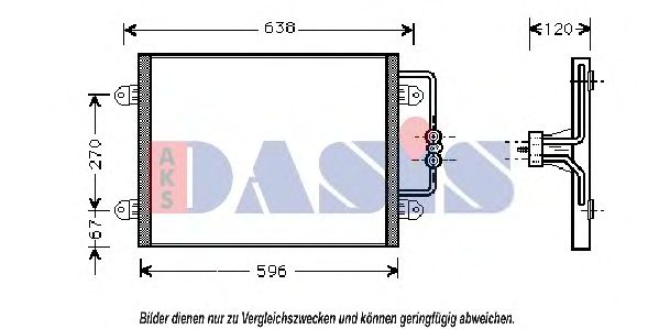 Конденсатор, кондиционер AKS DASIS 182370N