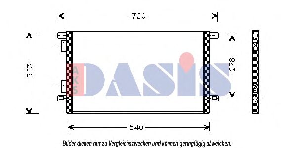 Конденсатор, кондиционер AKS DASIS 182380N