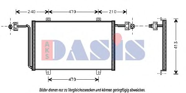 Конденсатор, кондиционер AKS DASIS 182460N