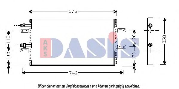 Конденсатор, кондиционер AKS DASIS 182500N