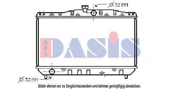 Радиатор, охлаждение двигателя AKS DASIS 210054N