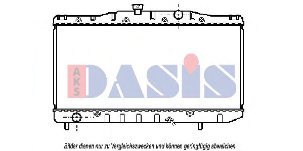 Радиатор, охлаждение двигателя AKS DASIS 210170N