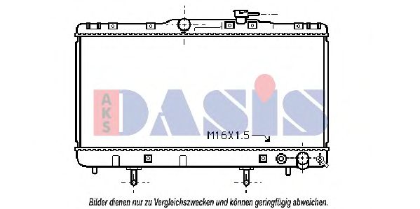 Радиатор, охлаждение двигателя AKS DASIS 210710N