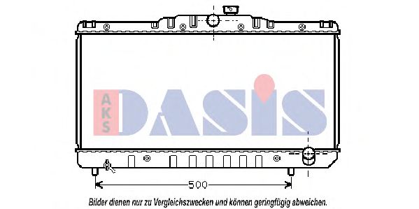 Радиатор, охлаждение двигателя AKS DASIS 211030N