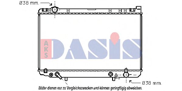 Радиатор, охлаждение двигателя AKS DASIS 211650N