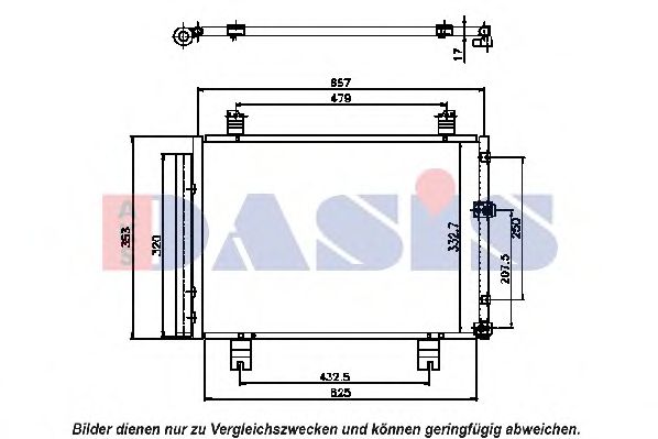 Конденсатор, кондиционер AKS DASIS 212050N