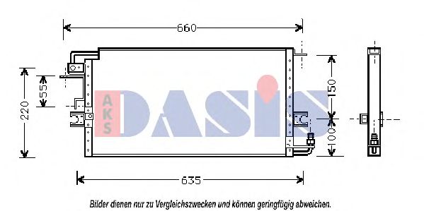 Конденсатор, кондиционер AKS DASIS 212680N