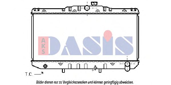 Радиатор, охлаждение двигателя AKS DASIS 213330N