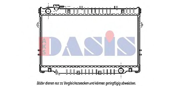 Радиатор, охлаждение двигателя AKS DASIS 213420N