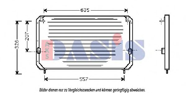 Конденсатор, кондиционер AKS DASIS 213580N