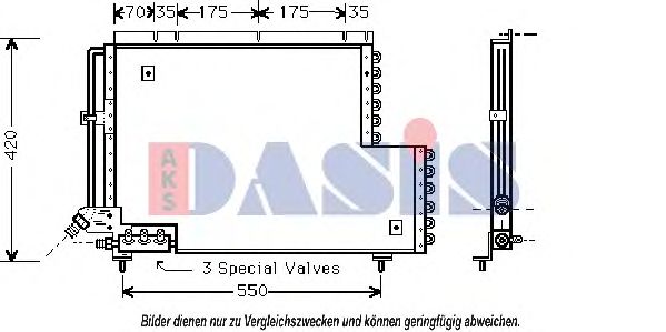 Конденсатор, кондиционер AKS DASIS 222120N