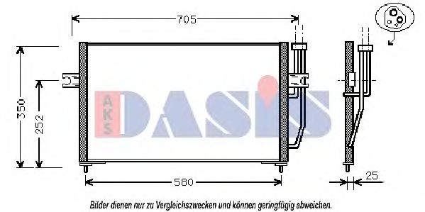 Конденсатор, кондиционер AKS DASIS 222150N